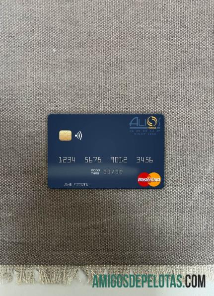 Gabão Alios França Mastercard Photolook Frente exemplo